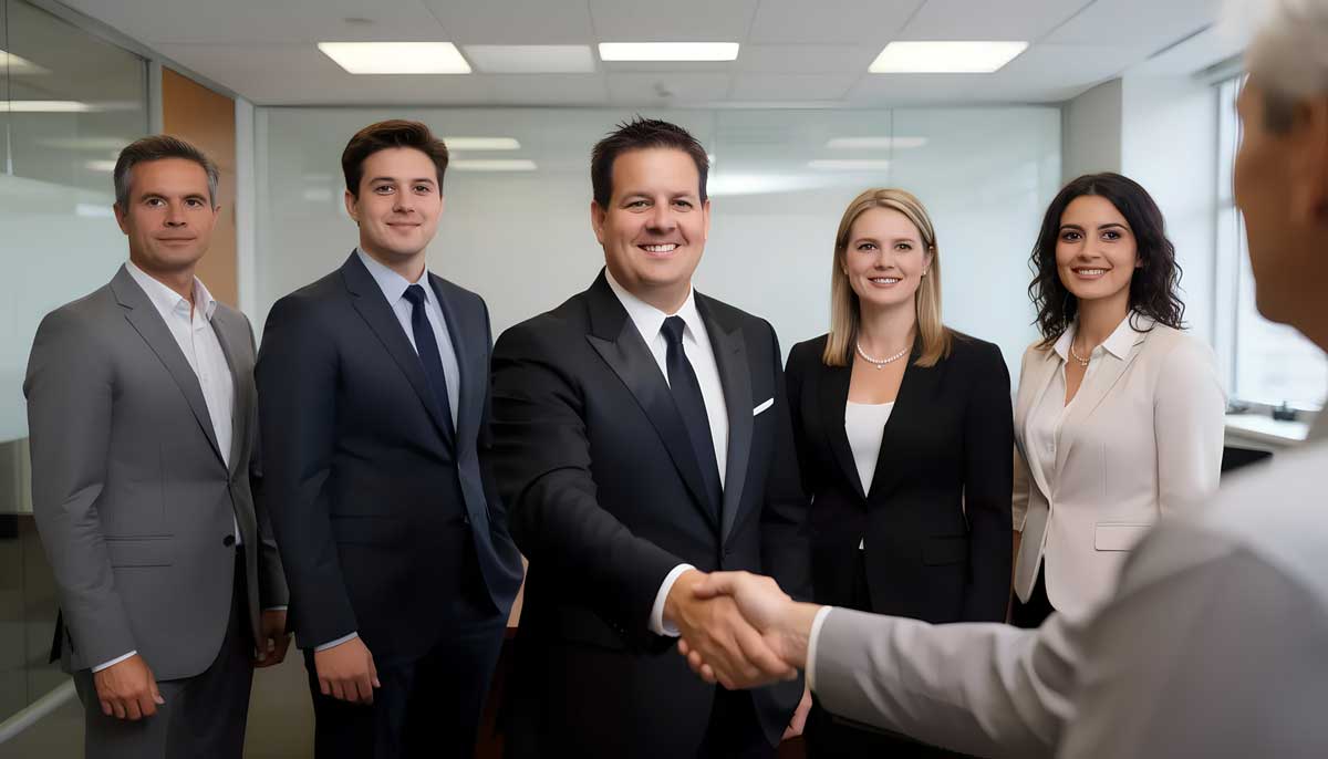 ATG Partners team welcoming a new hire